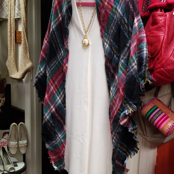 Plaid Scarf Shawl - Picture 1 of 4